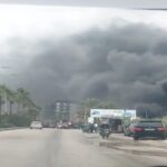 حريق كبير بمصنع للحديد في صيدا 5 حريق كبير بمصنع للحديد في صيدا – حريق