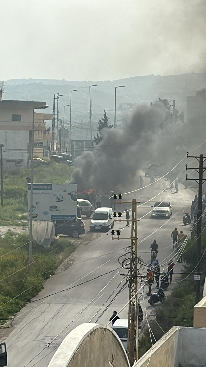 بالفيديو -  استهداف سيارة على طريق البازورية – وادي جيلو – PHOTO 2024 03 29 08 38 12