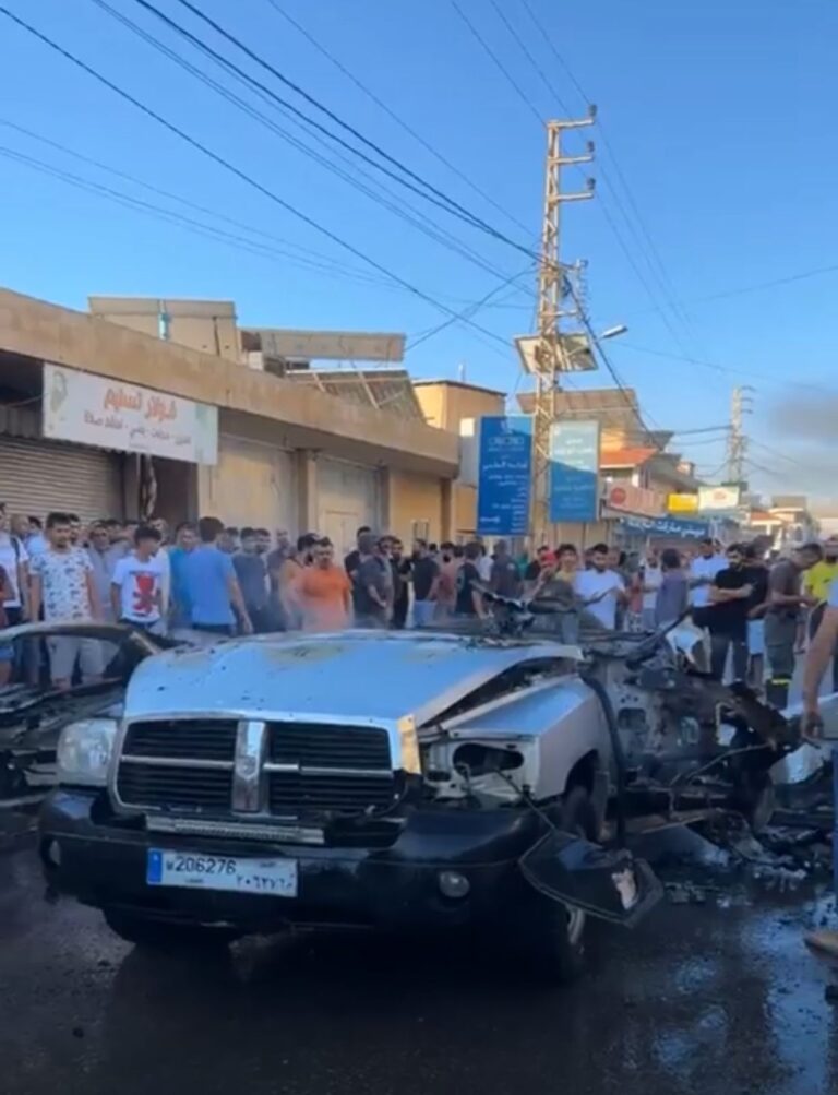 بالفيديو - لحظة استهداف سيارة قيادي في "الجماعة الاسلامية" على طريق غزة البقاعية – PHOTO 2024 07 18 07 53 48