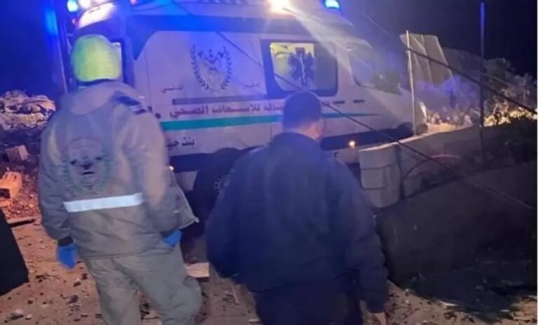 استهداف مركز مستحدث للدفاع المدني في بلدة شيحين – الدفاع المدني 1