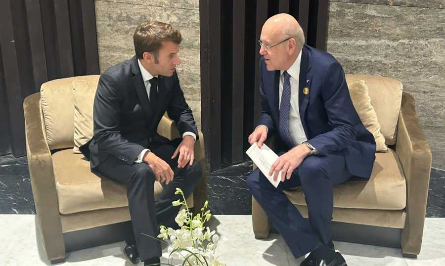 بالصورة - ميقاتي يلتقي ماكرون في افتتاح الأولمبياد – ميقاتي ماكرون