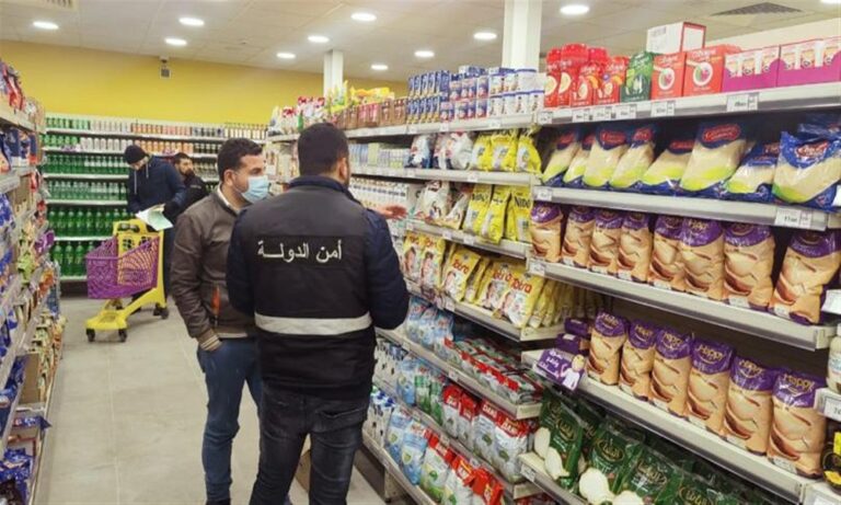 تسطير محاضر ضبط بحق محال مواد غذائية – امن الدولة