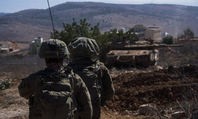 Israeli army operates at a location given as Southern Lebanon
