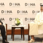 رئيس مجلس الوزراء نواف سلام و أمير دولة قطر الشيخ تميم بن حمد آل ثاني