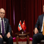 نواف سلام ووزير الخارجية التركي هاكان فيدان