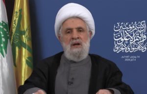 قاسم: المفاوضات المباشرة غير موجودة بالنسبة لنا… والسلاح باقٍ