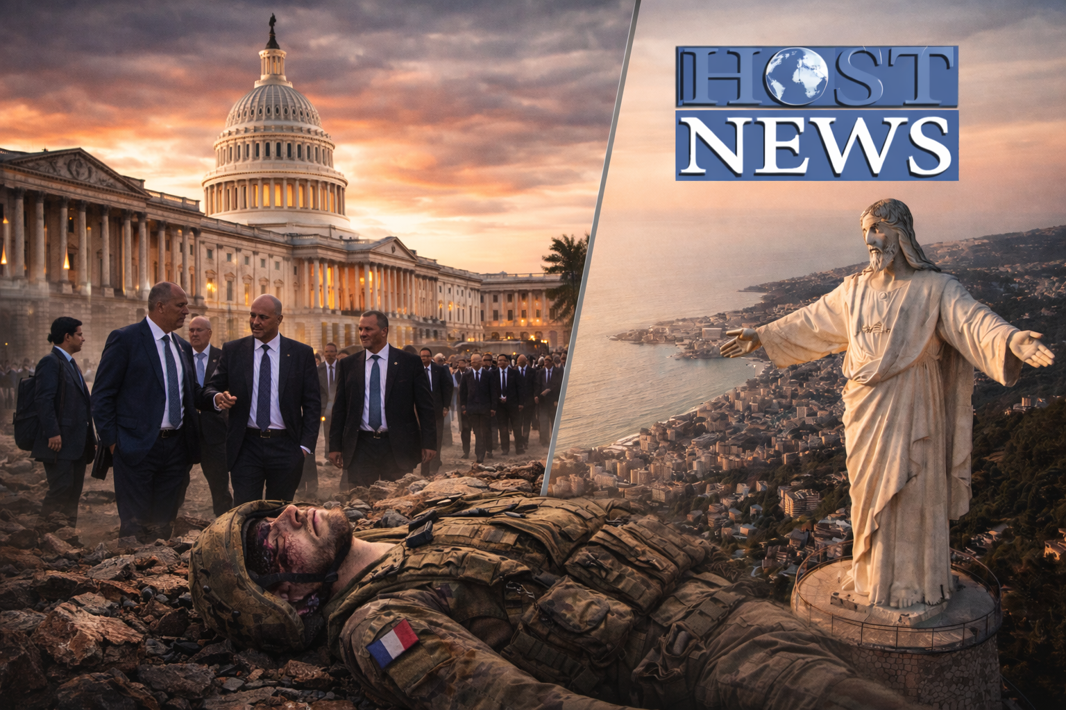 التطورات السياسية في لبنان: مفاوضات واشنطن ومقتل جندي فرنسي وتمثال المسيح