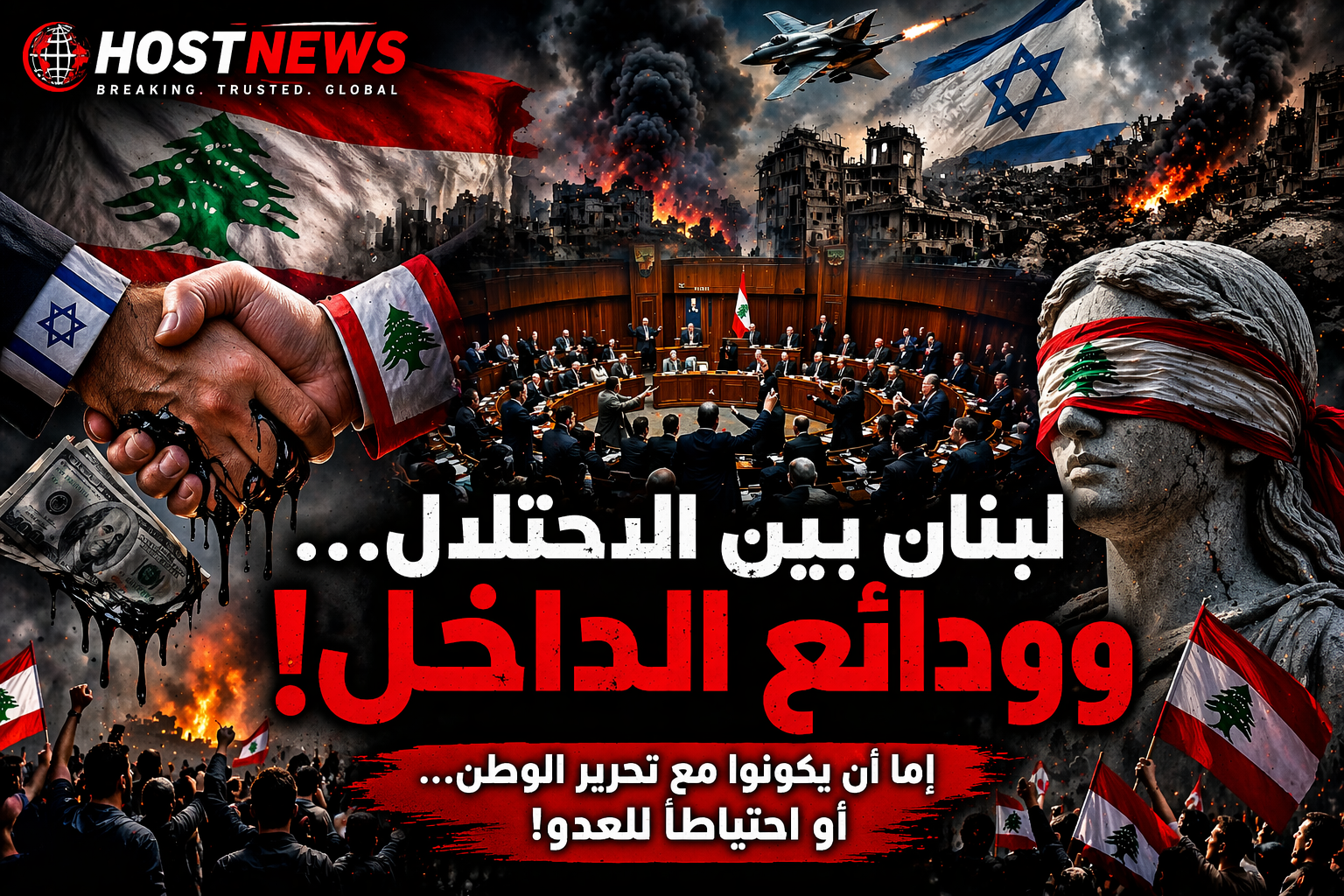 تصاعد الانقسام السياسي في لبنان وسط اتهامات بالاصطفاف مع إسرائيل في ظل العدوان والتوترات الإقليمية