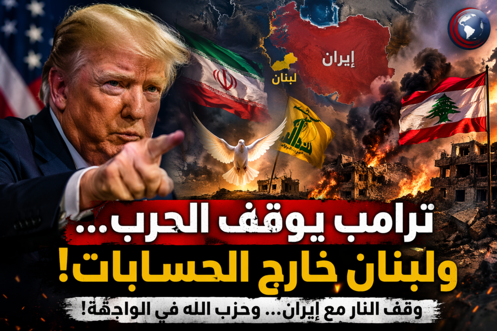 ترامب يُخرج لبنان من اتفاق وقف النار مع إيران… ونتنياهو يواصل ضرب "حزب الله 1 ترامب يُخرج لبنان من اتفاق وقف النار مع إيران… ونتنياهو يواصل ضرب "حزب الله – trump lubnan waqf nar iran hezbollah 2026