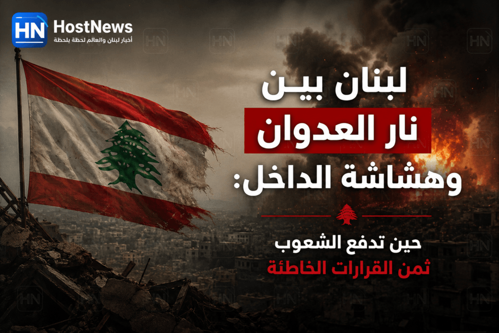 لبنان بين نار العدوان وهشاشة الداخل: حين تدفع الشعوب ثمن القرارات الخاطئة