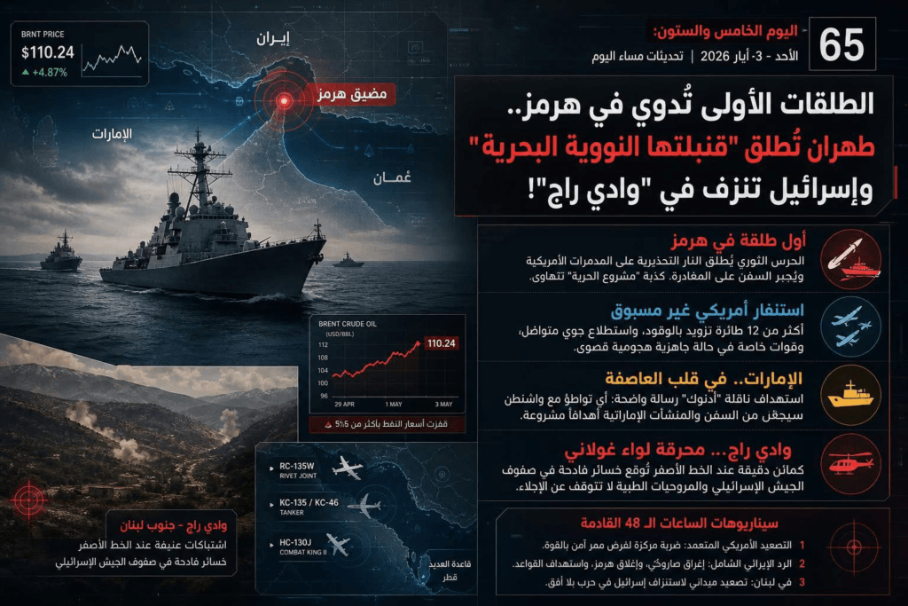 الطلقات الأولى تُدوي في هرمز.. وإسرائيل تنزف في “وادي راج”! / طلال نحلة – image 1
