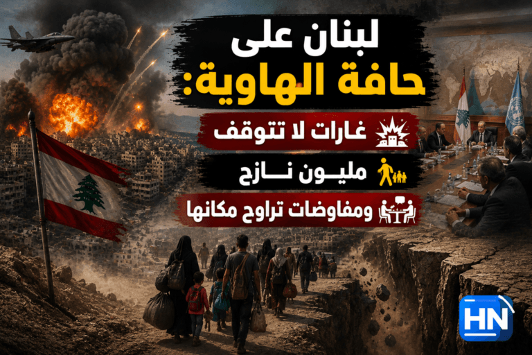 “لبنان على حافة الهاوية: غارات لا تتوقف، مليون نازح، ومفاوضات تراوح مكانها”