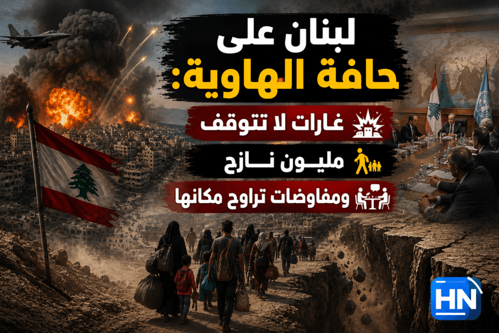 “لبنان على حافة الهاوية: غارات لا تتوقف، مليون نازح، ومفاوضات تراوح مكانها”