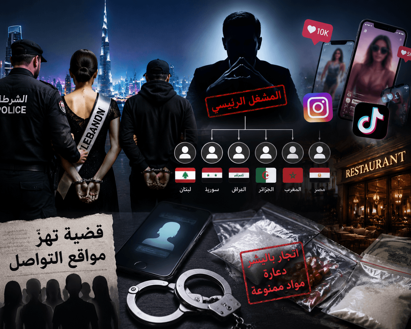 من عالم الشهرة إلى الاتهام… شبكة تضم وجوهًا معروفة تهزّ التواصل الاجتماعي