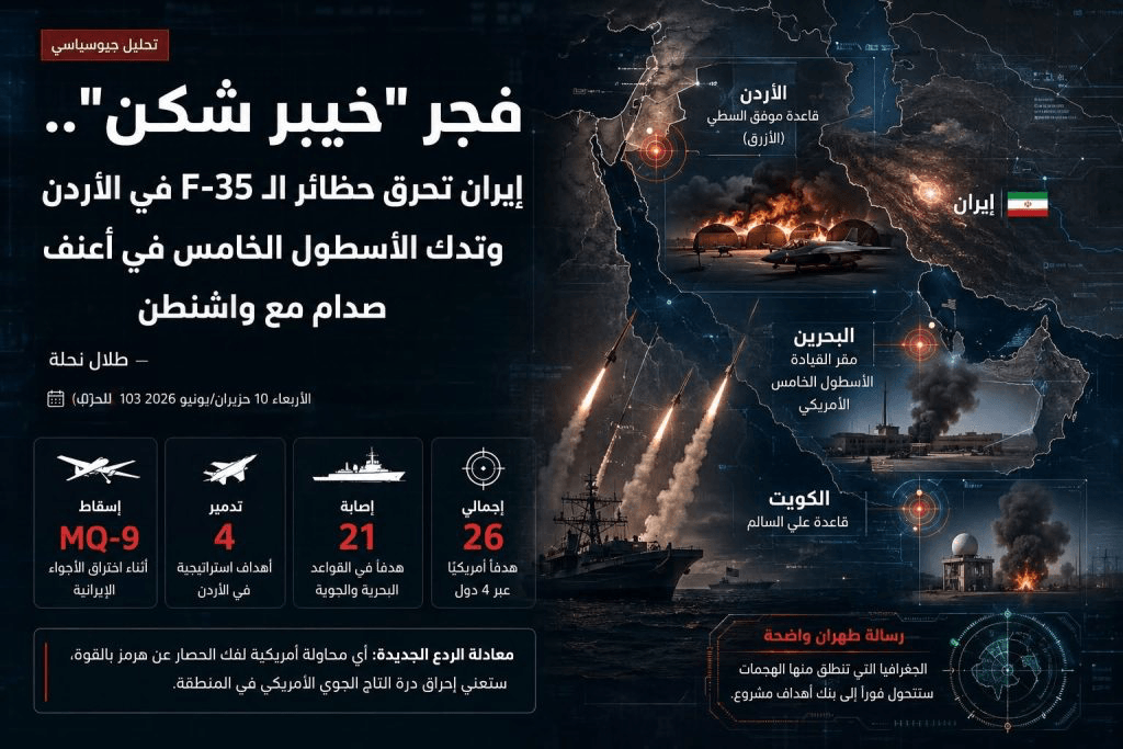 فجرُ “خيبر شكن”: إيران تدكّ قواعد واشنطن في البحرين والأردن!/ طلال نحلة