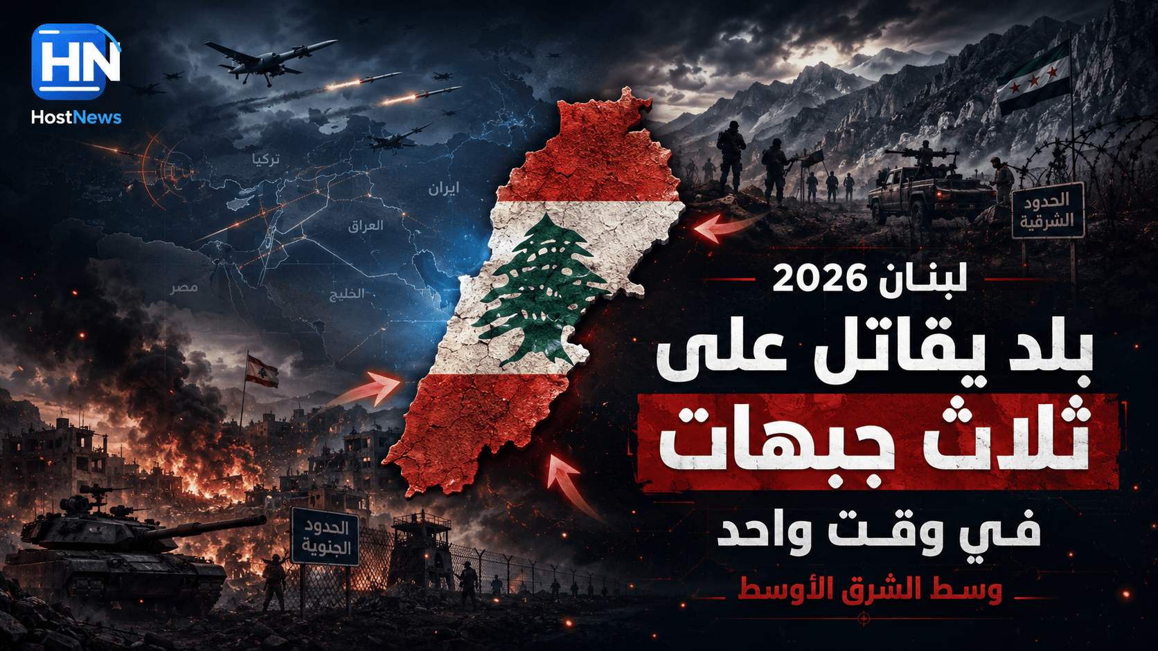 لبنان 2026: بلد يقاتل على ثلاث جبهات في وقت واحد… وسط الأوسط