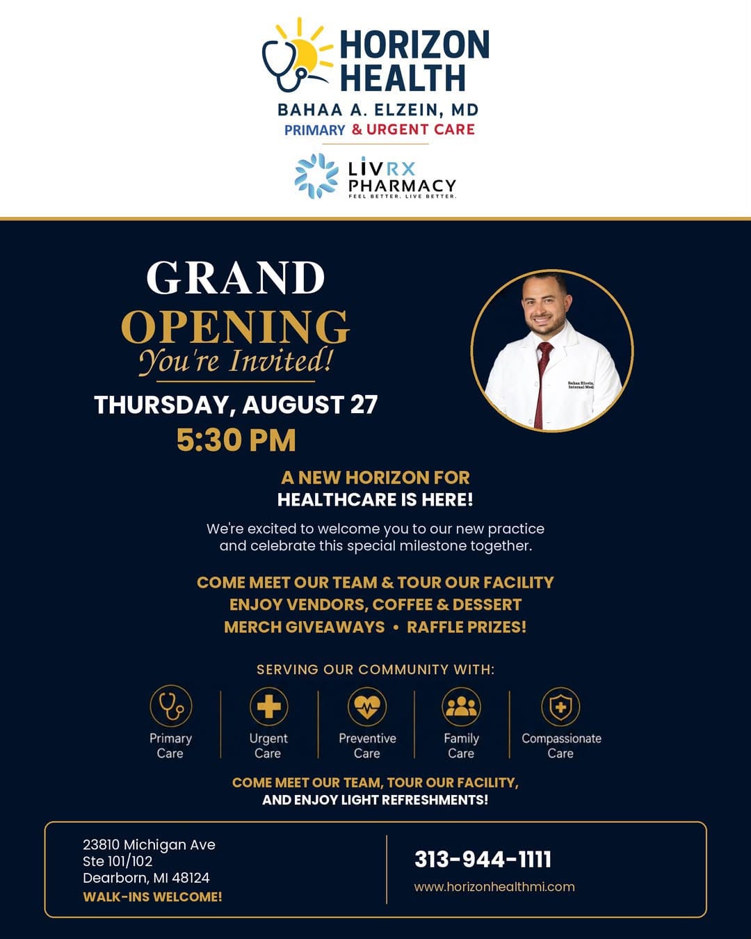 افتتاح مركز Horizon Health للرعاية الصحية في ديربورن