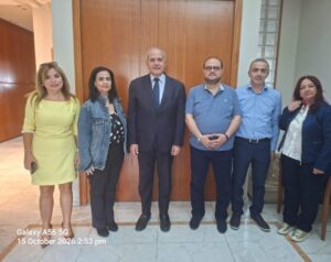 رابطة موظفي ومستخدمي المركز التربوي بحثت مع النائب خلف ملف التقاعد.